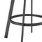 Armen Living Chelsea 25" Swivel Counter Stool with Matte Black Finish and Vintage Gray Faux Leather LCCSBAMBVG26 - alternate 5